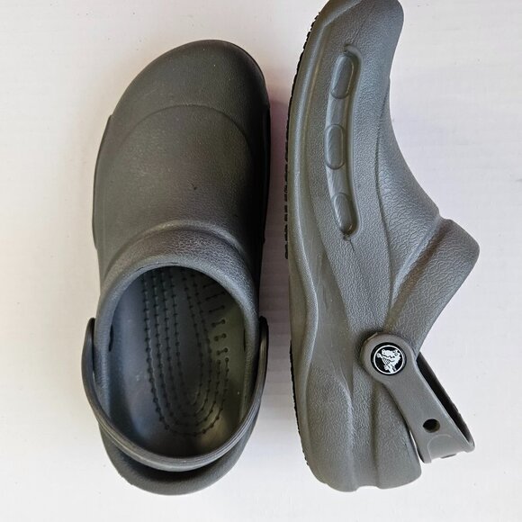 CROC UNISEX COBALT BLUE MOLDED CLOG SHOES WATERPROOF CLOSED TOE  SIZE M-6 W-8 - Picture 3 of 4